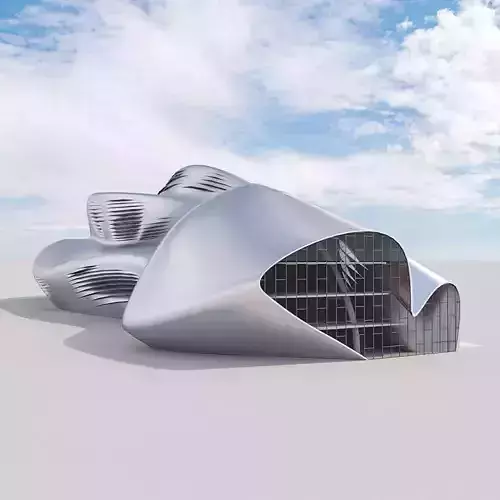 Futuristic building 26 3D model