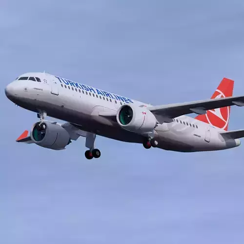 Turkish Airlines A320 3D model