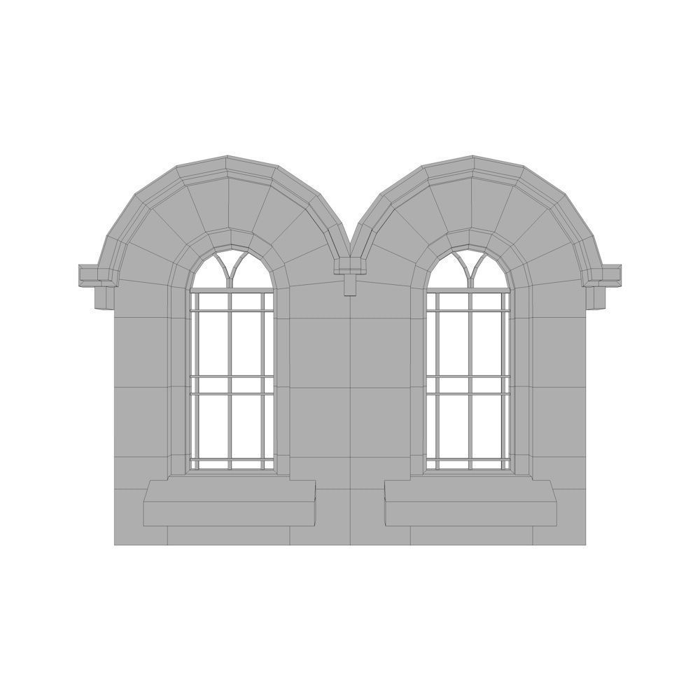 Windows Collection Low-poly 3D model_86