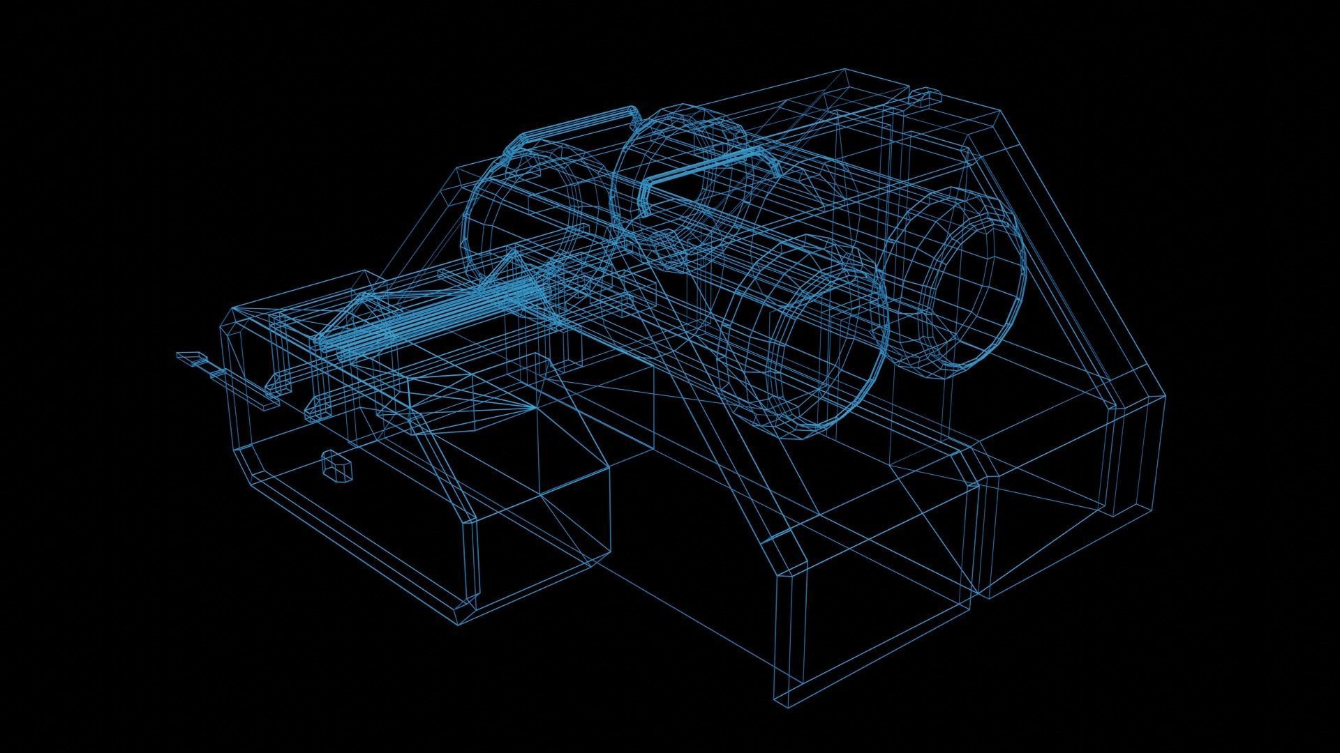 Greeble kitbash lowpoly pack Low-poly 3D model_8