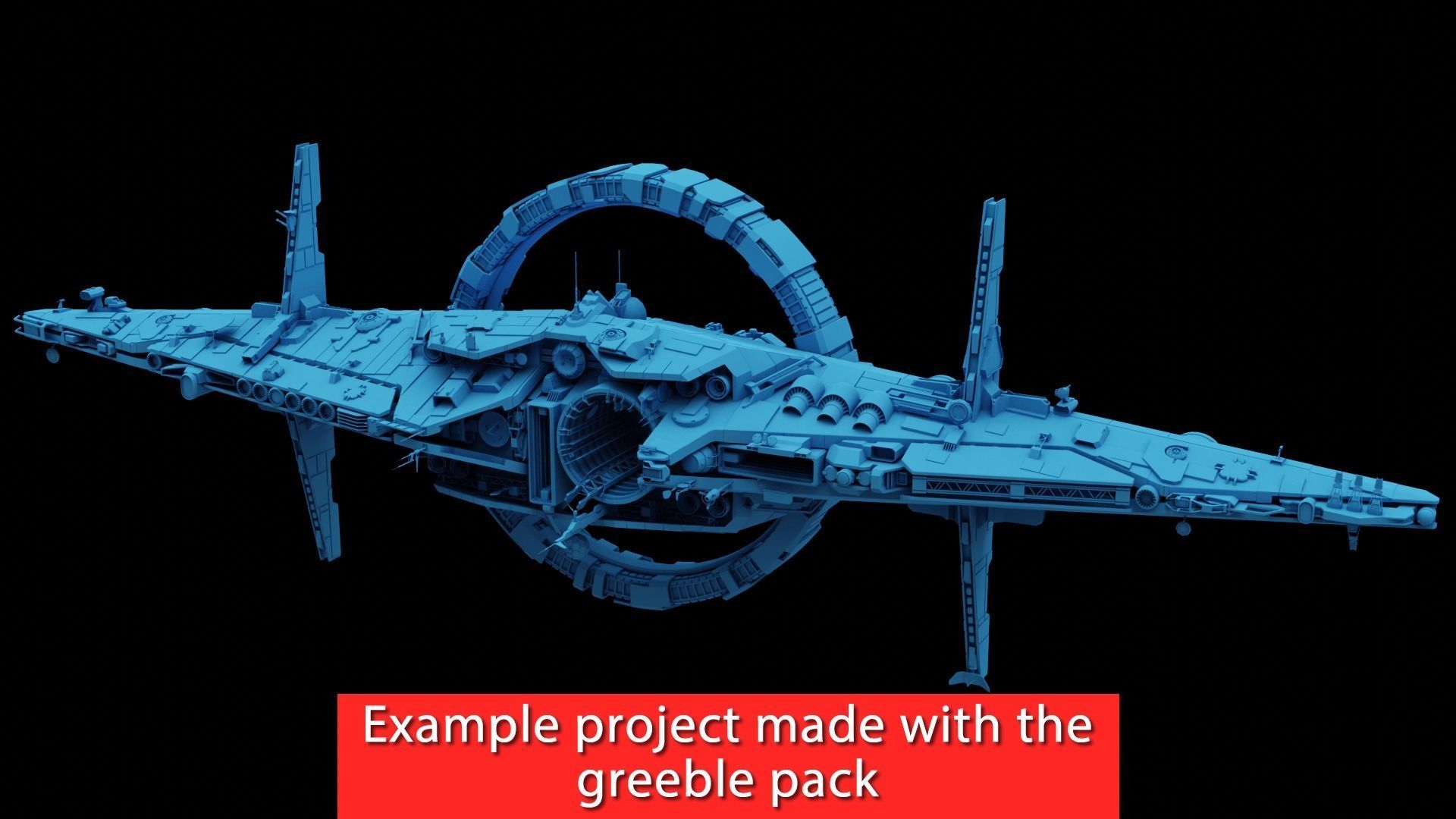 Greeble kitbash lowpoly pack Low-poly 3D model_4