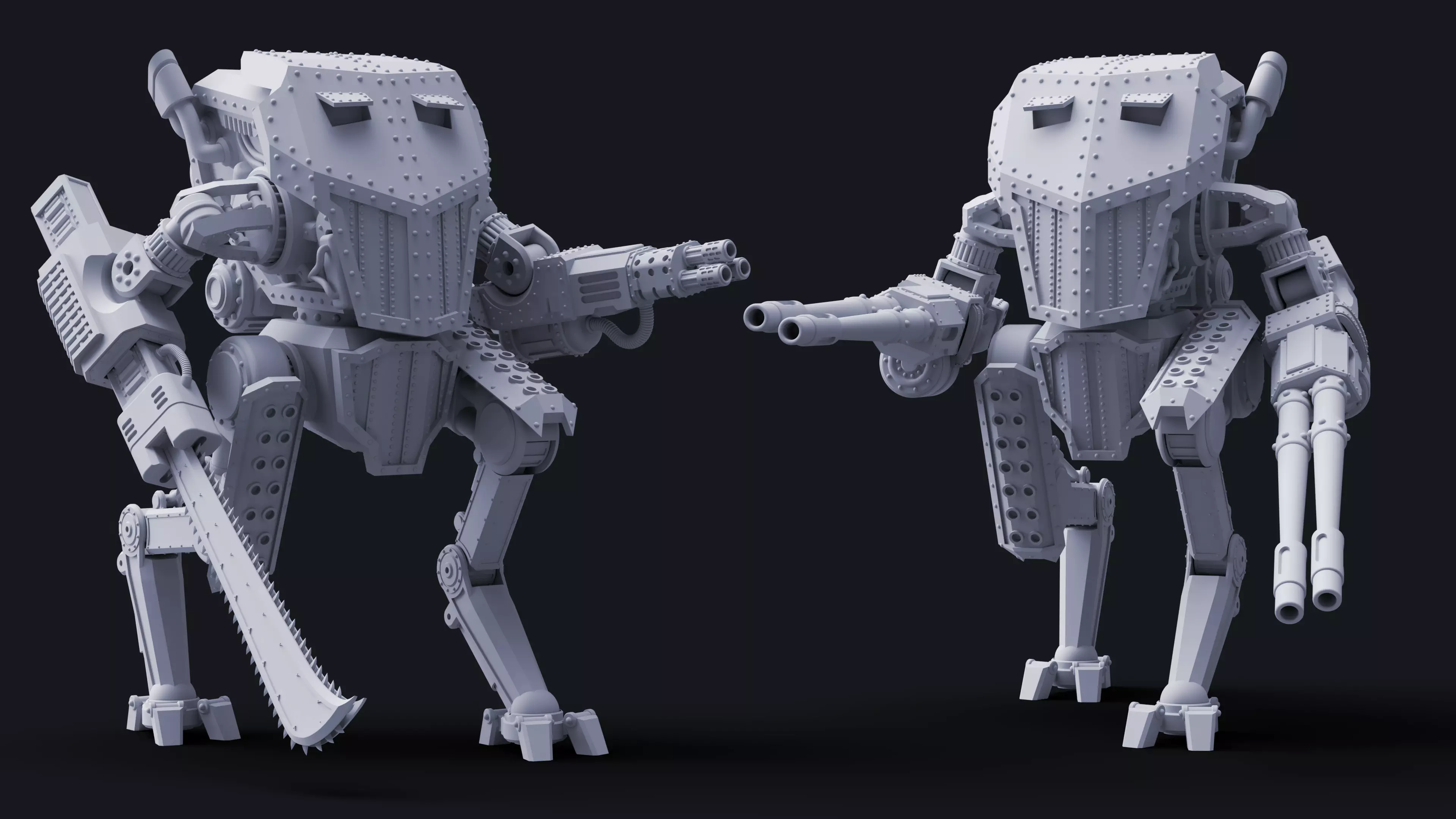 Razor Agile Fire Support Mecha - Acolytes of Terror 3D print model