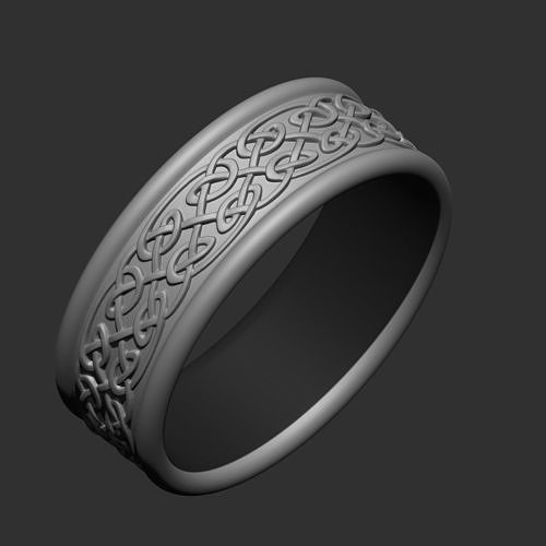 Celtic ring design for 3D printing 5 3D print model