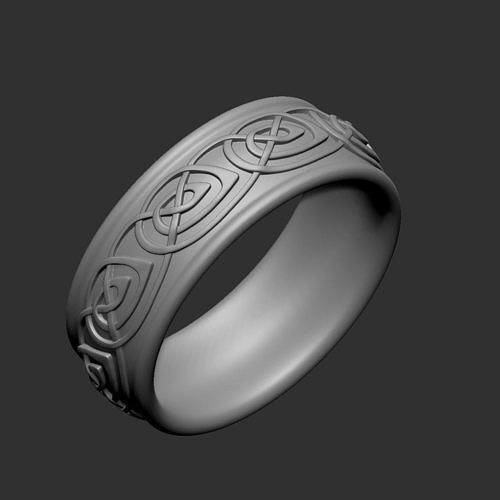 Celtic ring design for 3D printing 6 3D print model