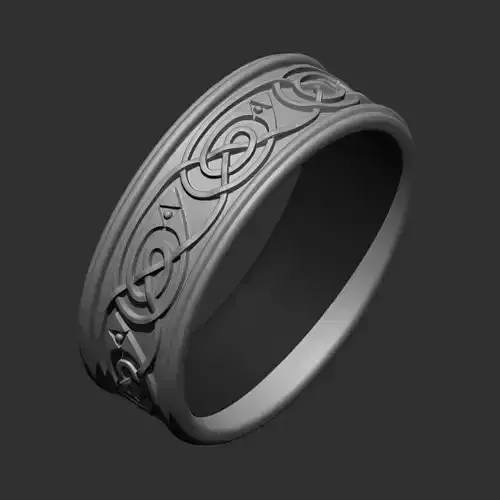 Celtic ring design for 3D printing 7 3D print model