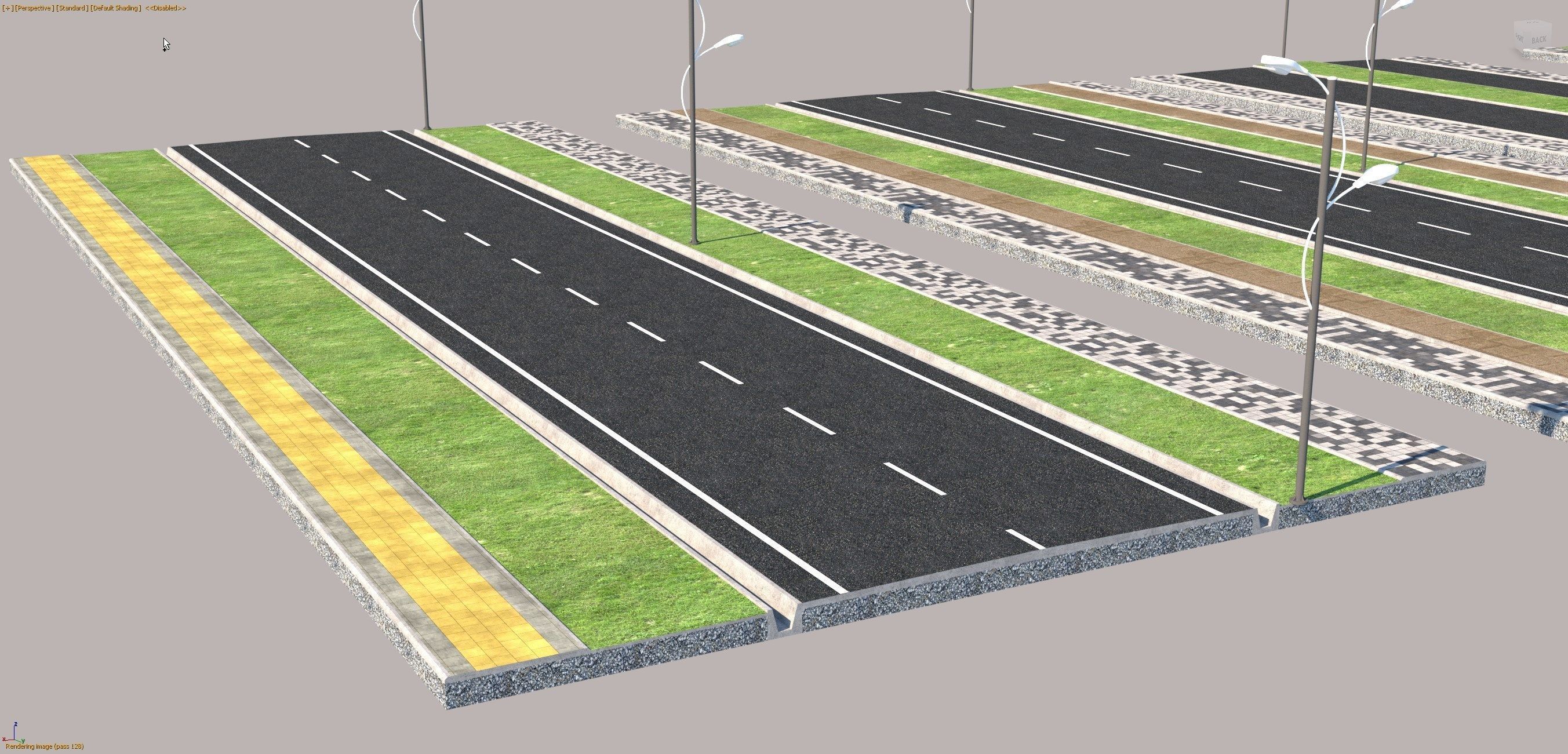 Road types Remastered  ID002 Free 3D model_5