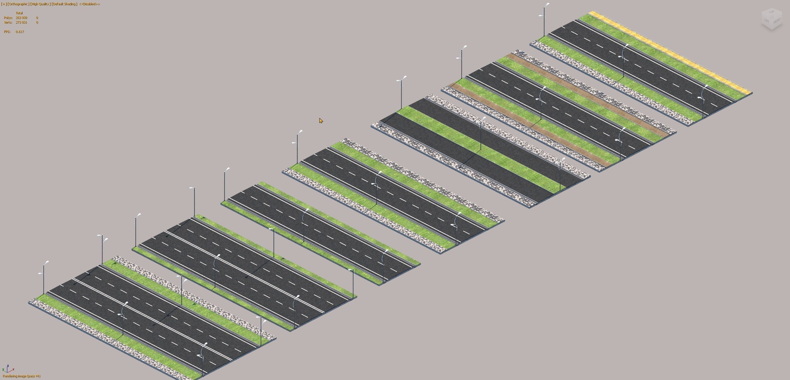Road types Remastered  ID002 Free 3D model_7