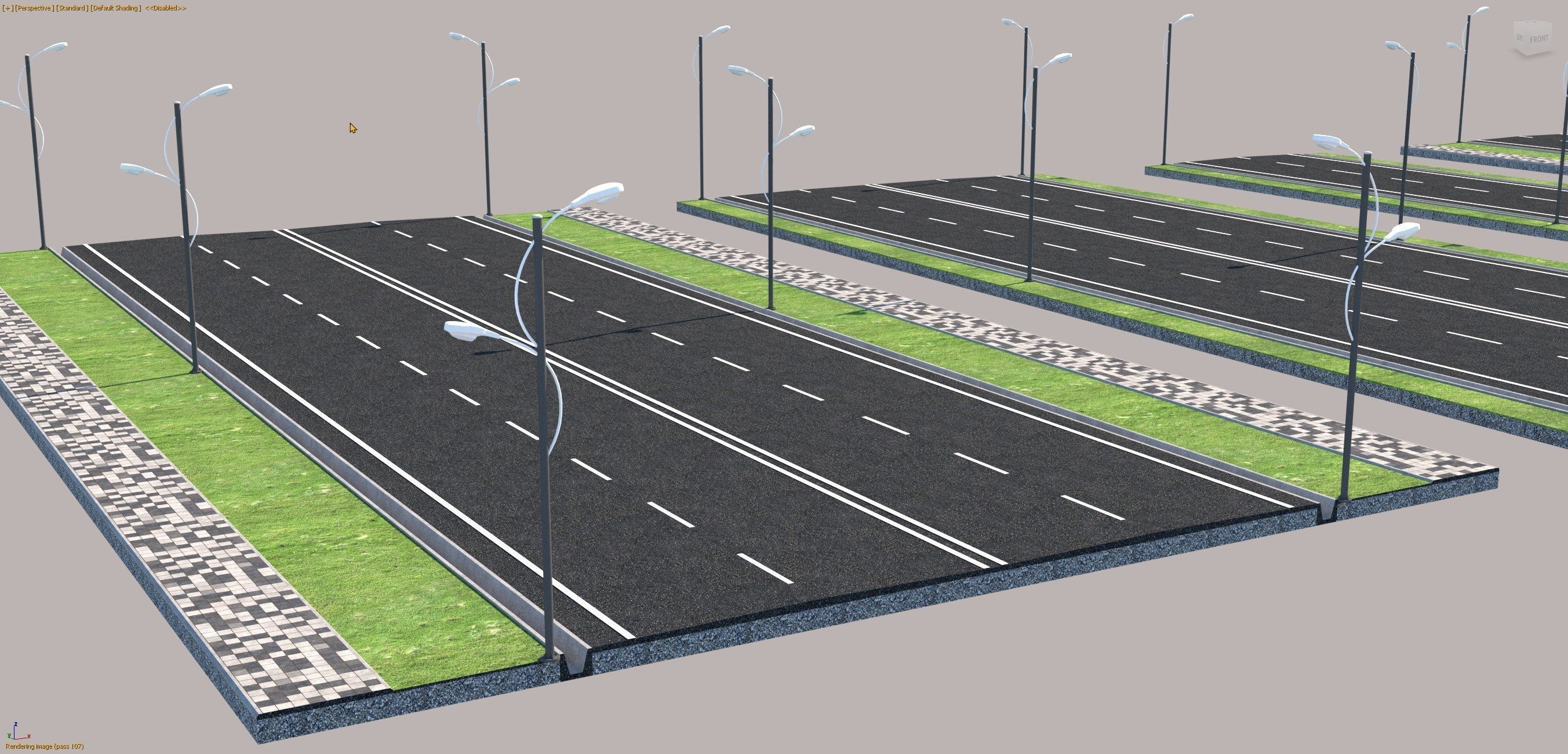 Road types Remastered  ID002 Free 3D model_8