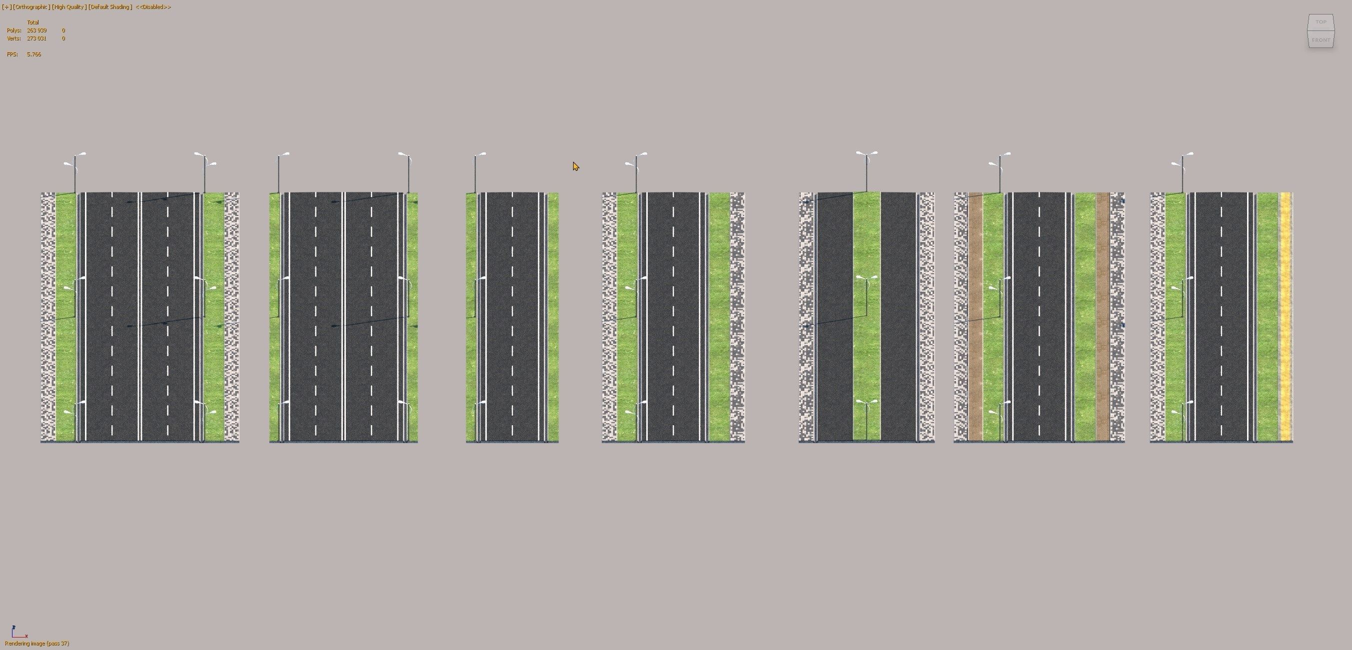 Road types Remastered  ID002 Free 3D model_6