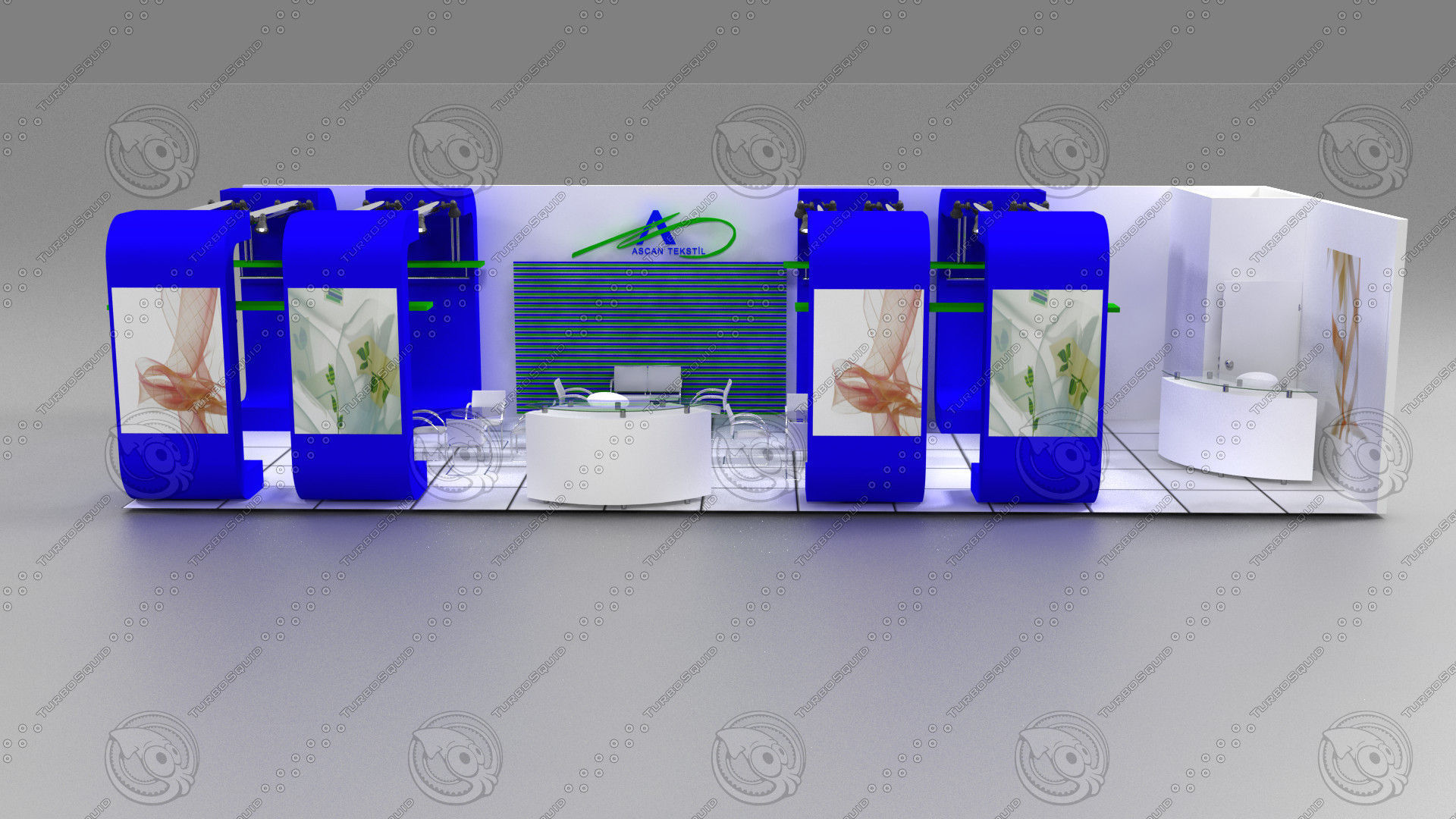 Ascan exhibition stand design 3D model_4
