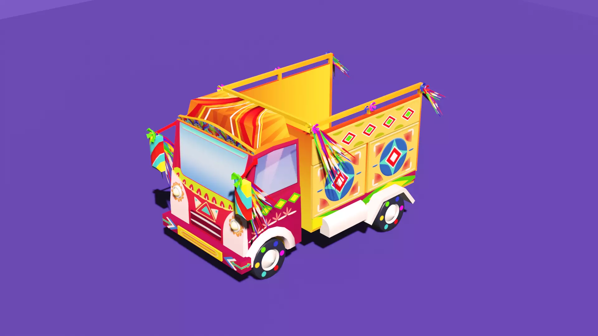 Vip Low Poly 3D model Low Poly vip Truck VR / AR / low-poly | CGTrader