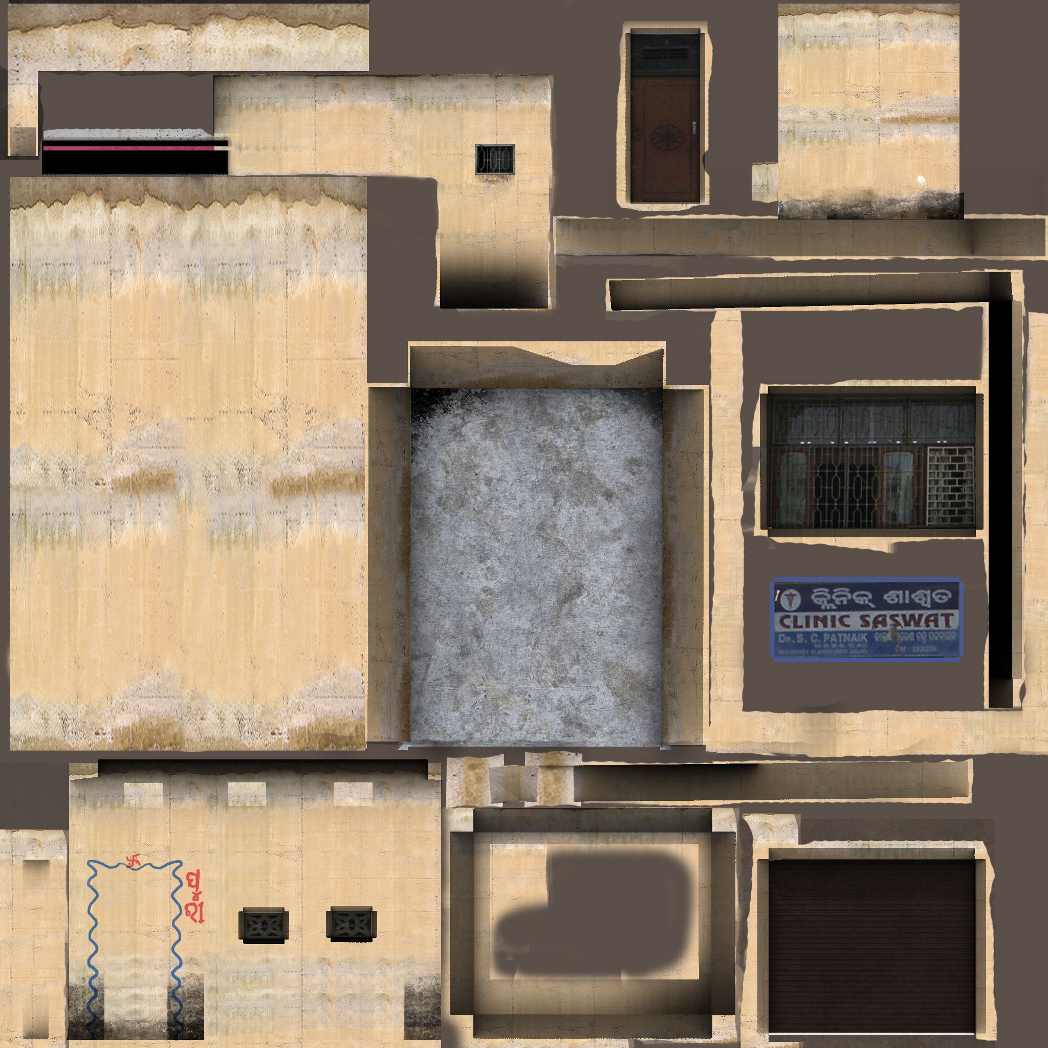 Indian Building Low Poly Low-poly 3D model_2