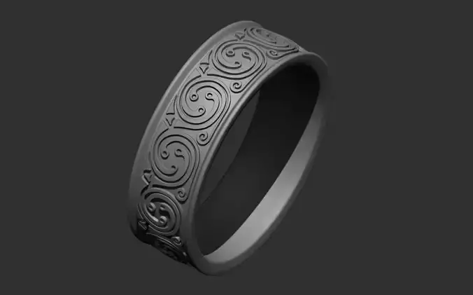 Celtic ring design for 3D printing 10 3D print model