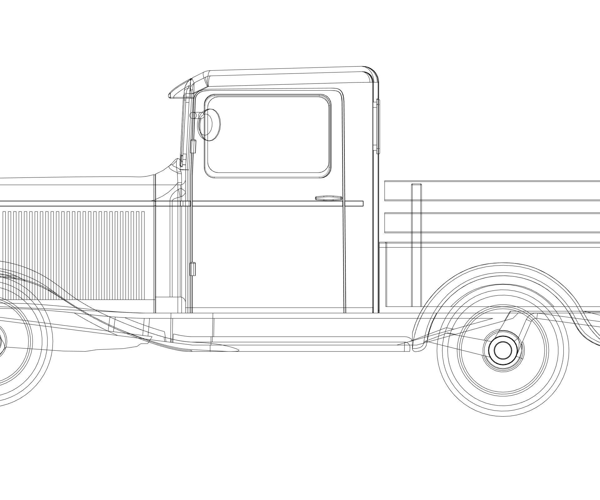 Farm Truck STL for resin 3d-printing 3D print model_5