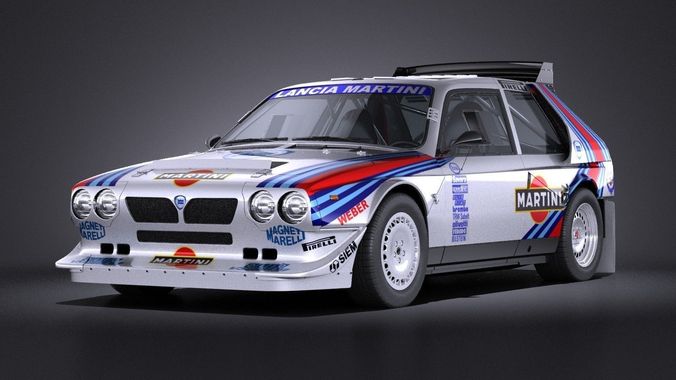 Lancia Delta S4 rally car 3D model