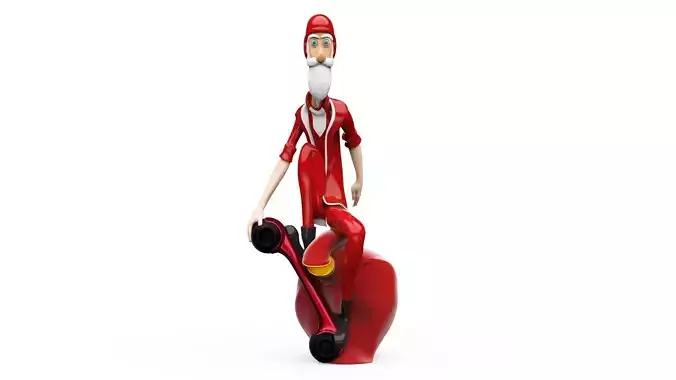 Santa Claus Christmas 3D print model  3D print model