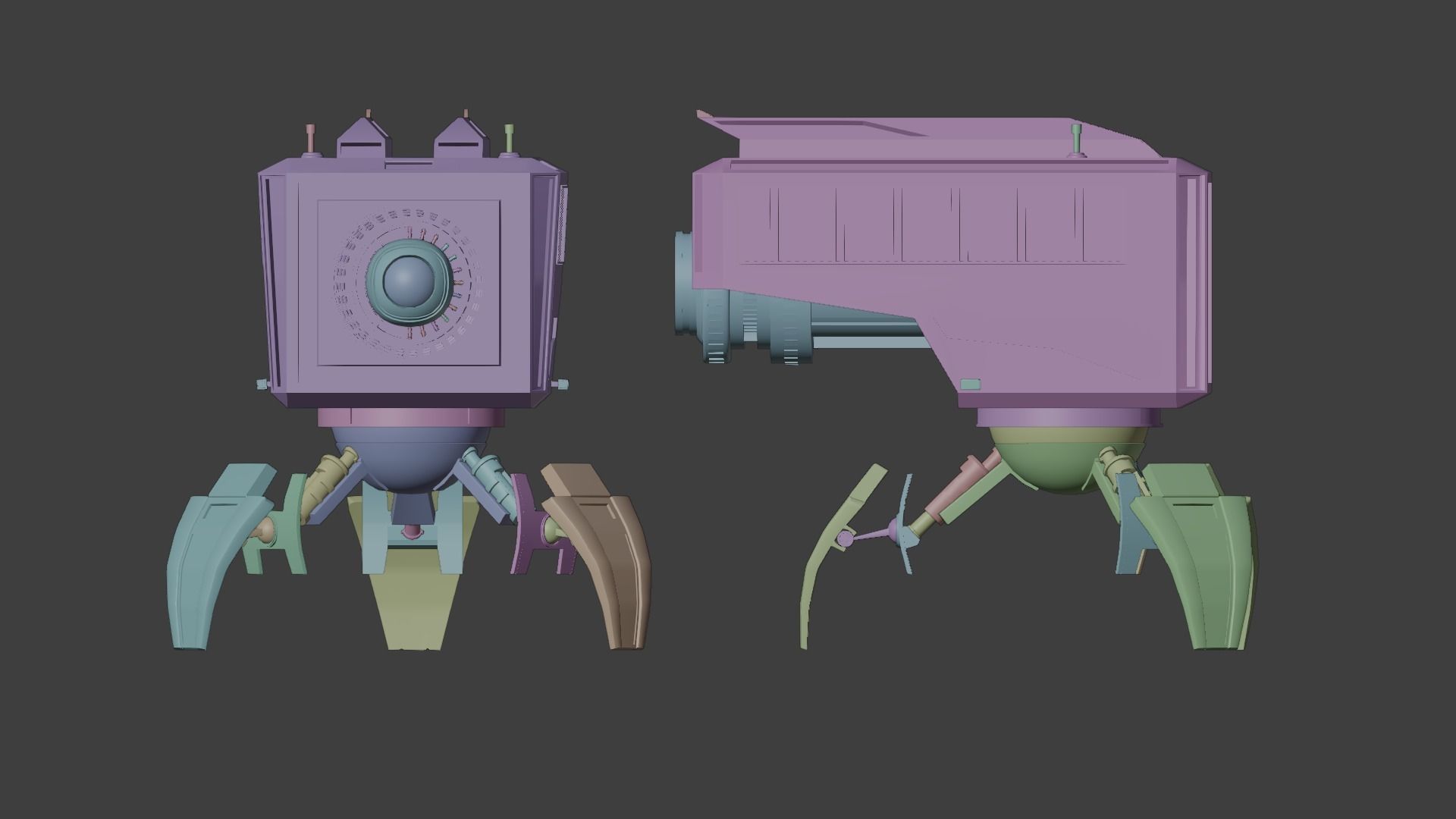 Mechanical research Robot Archie 3D model_6