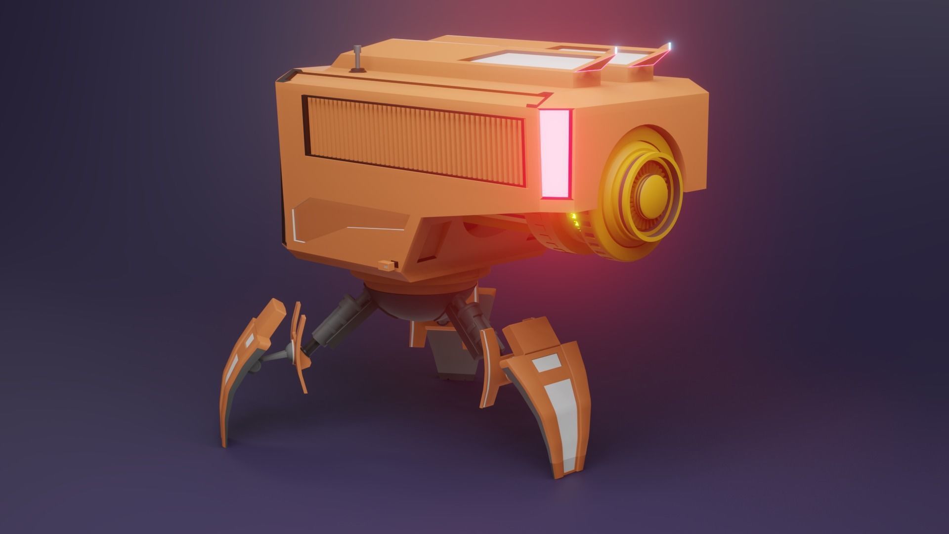 Mechanical research Robot Archie 3D model_2