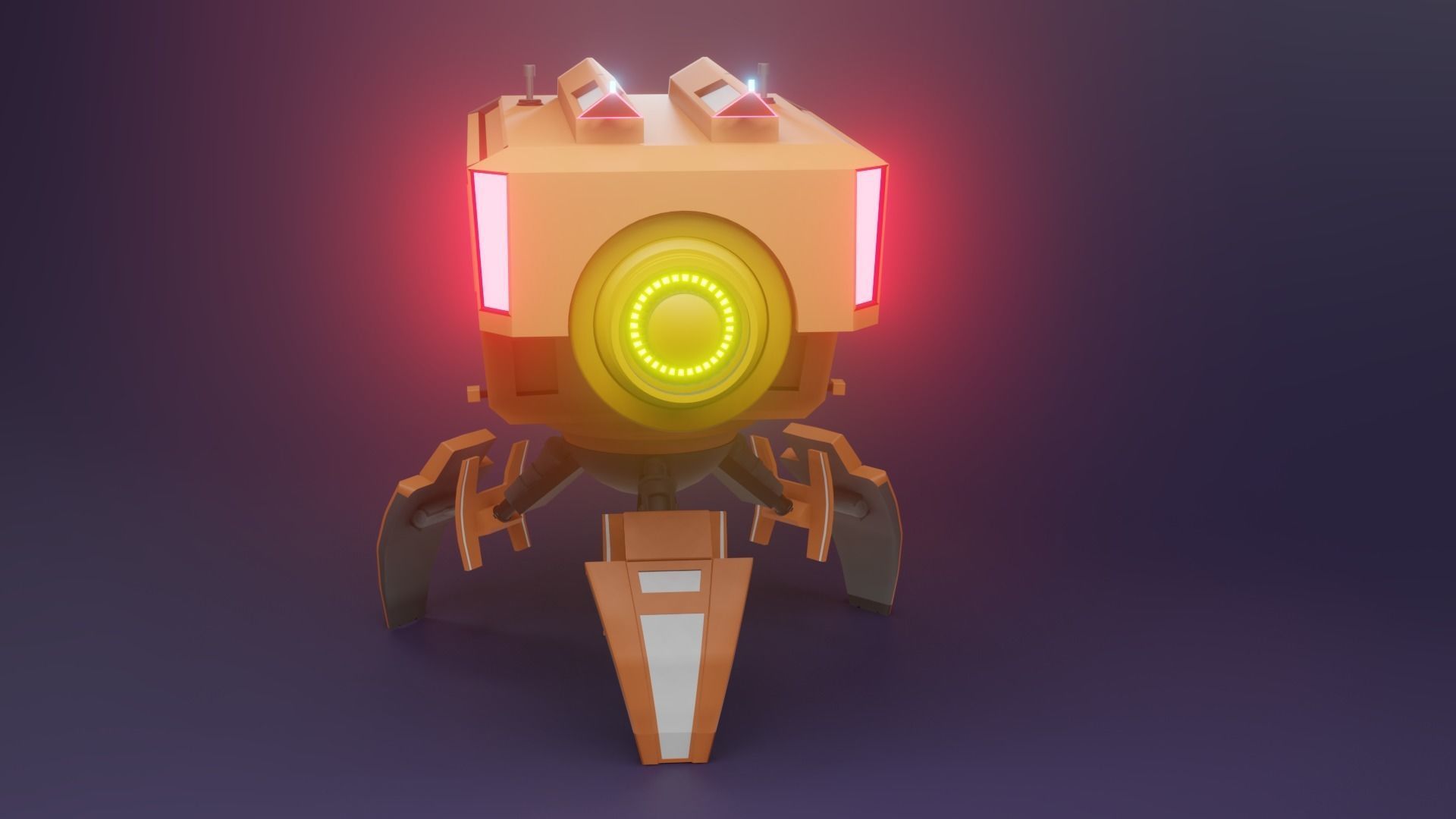 Mechanical research Robot Archie 3D model_3