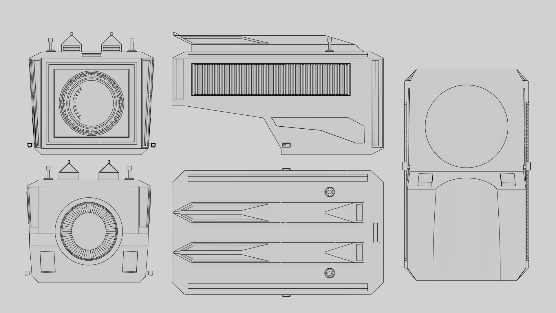 Mechanical research Robot Archie 3D model_10