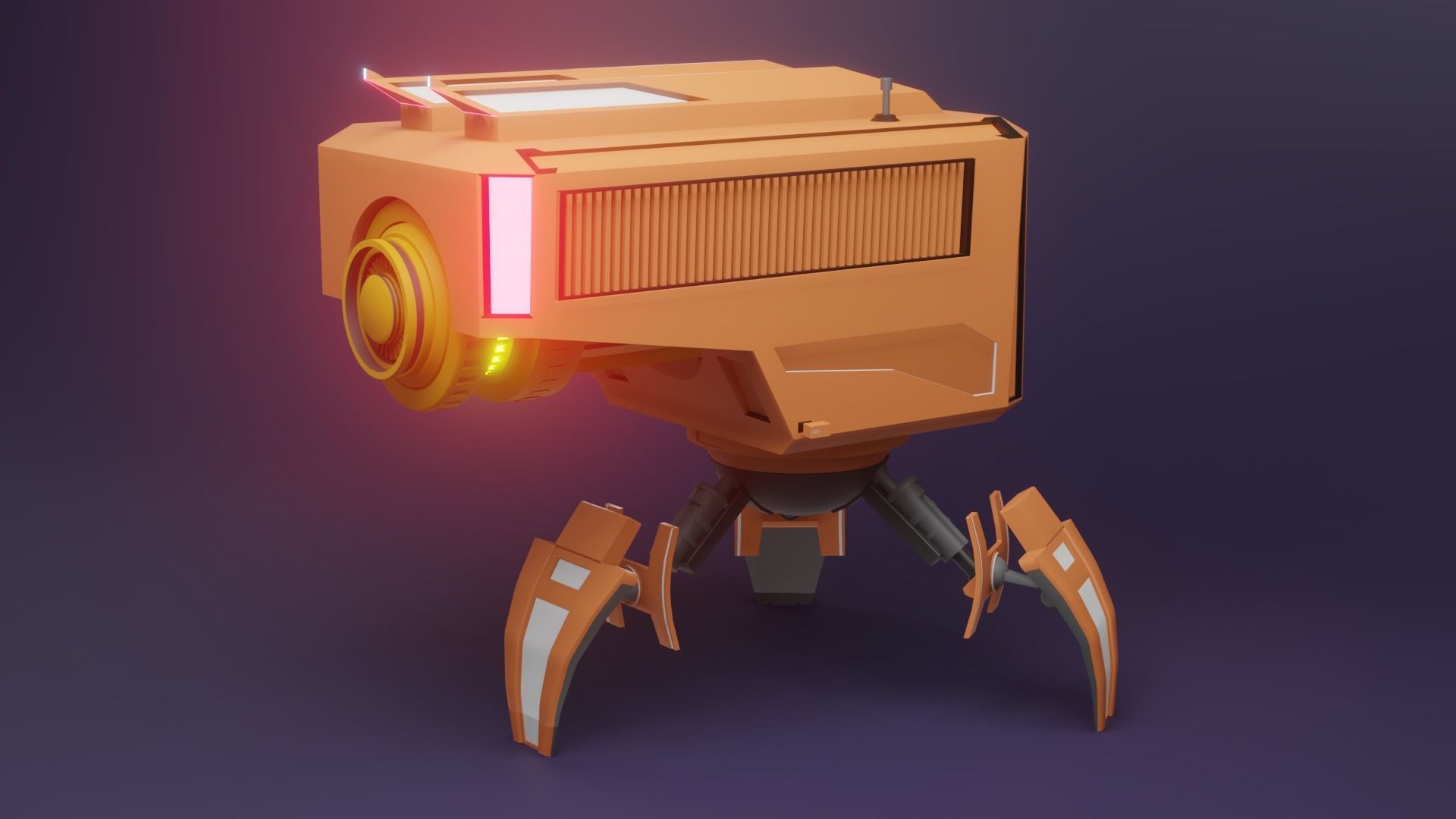 Mechanical research Robot Archie 3D model_4