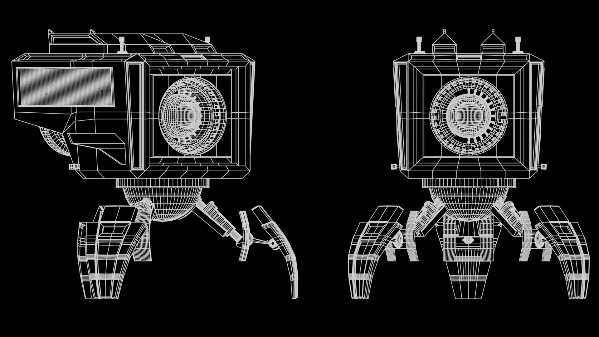 Mechanical research Robot Archie 3D model_14