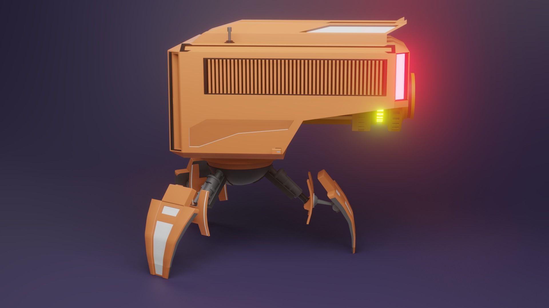 Mechanical research Robot Archie 3D model_1