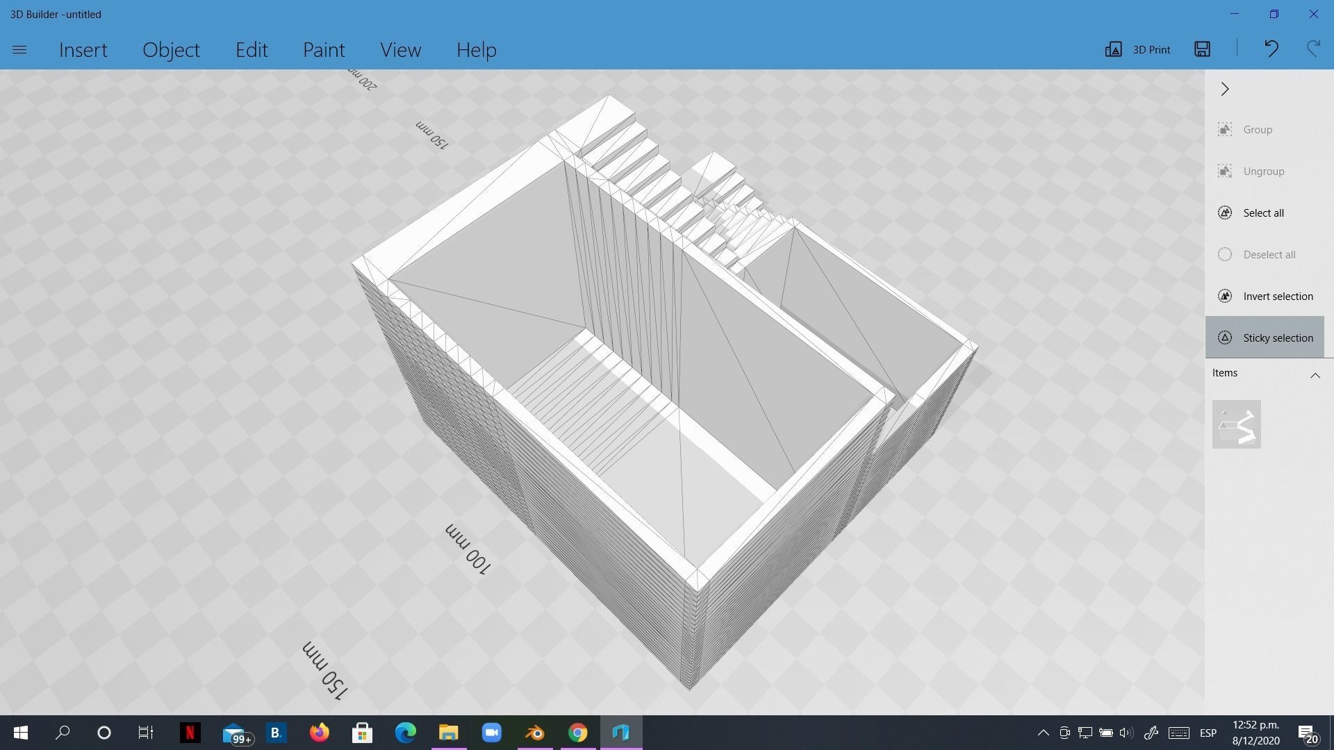 Elegant Pot Plant 2 with stairs 3D printable 3D print model 3D print model_6