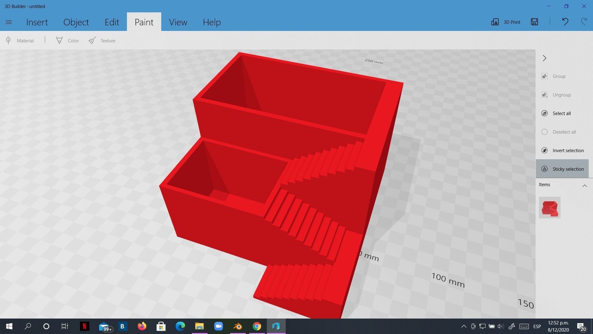 Elegant Pot Plant 2 with stairs 3D printable 3D print model 3D print model_9