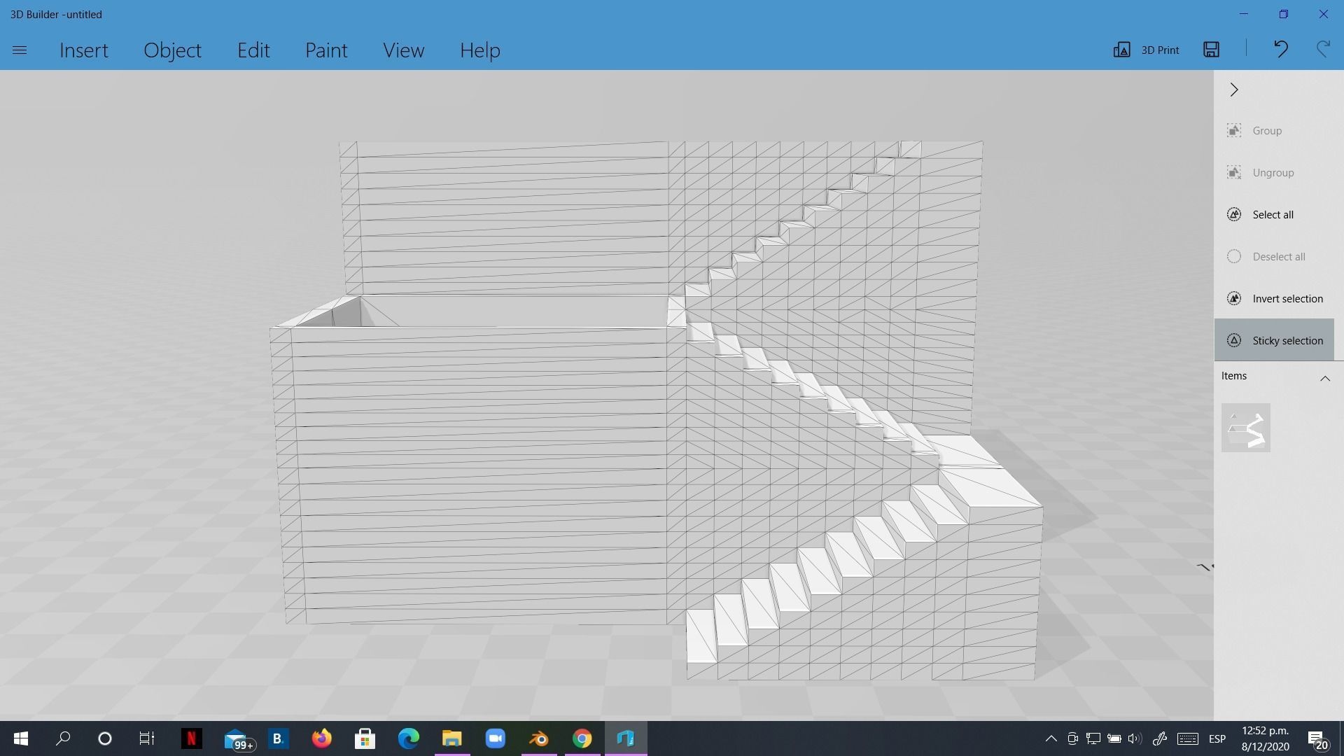 Elegant Pot Plant 2 with stairs 3D printable 3D print model 3D print model_13