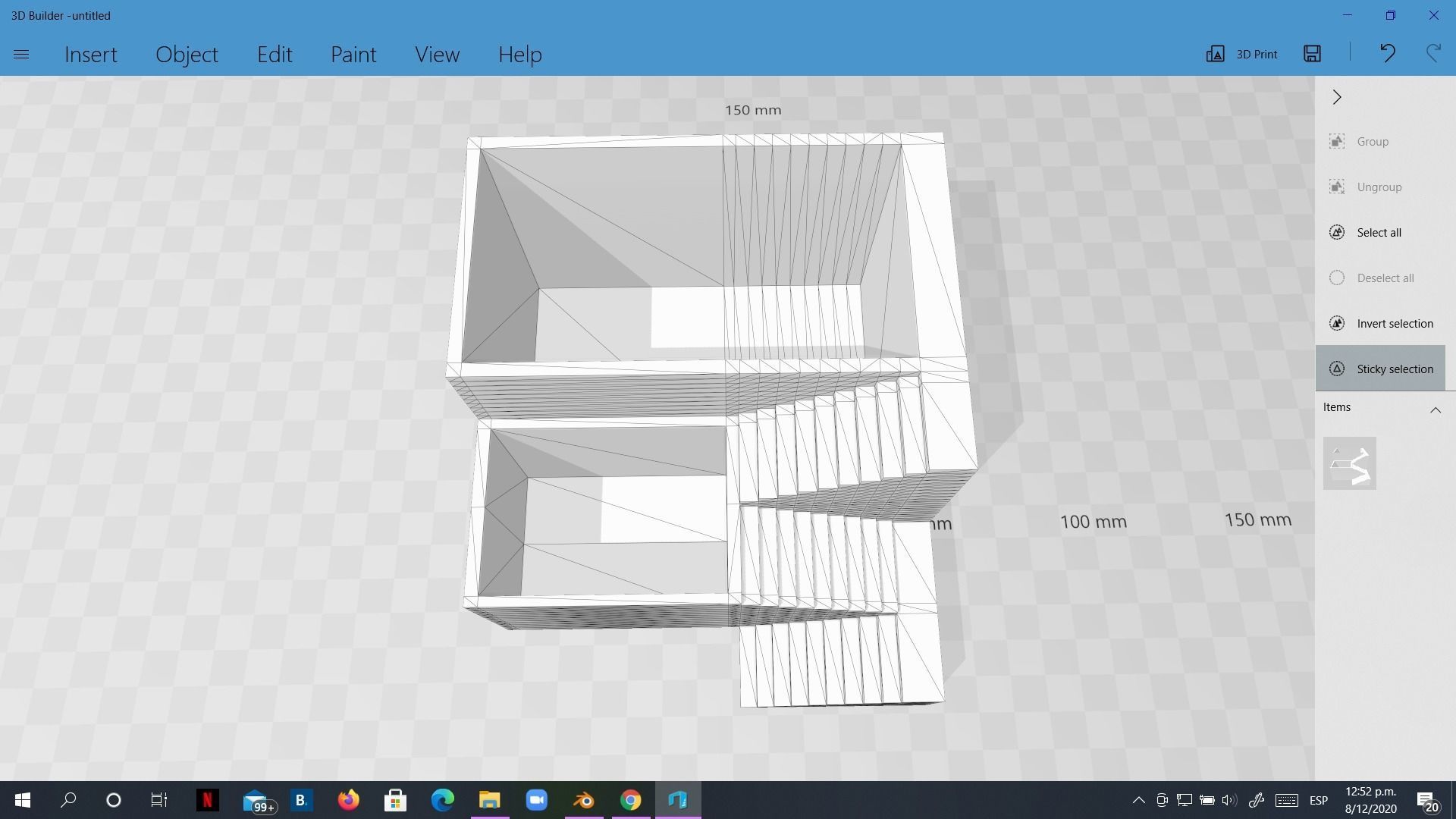 Elegant Pot Plant 2 with stairs 3D printable 3D print model 3D print model_14