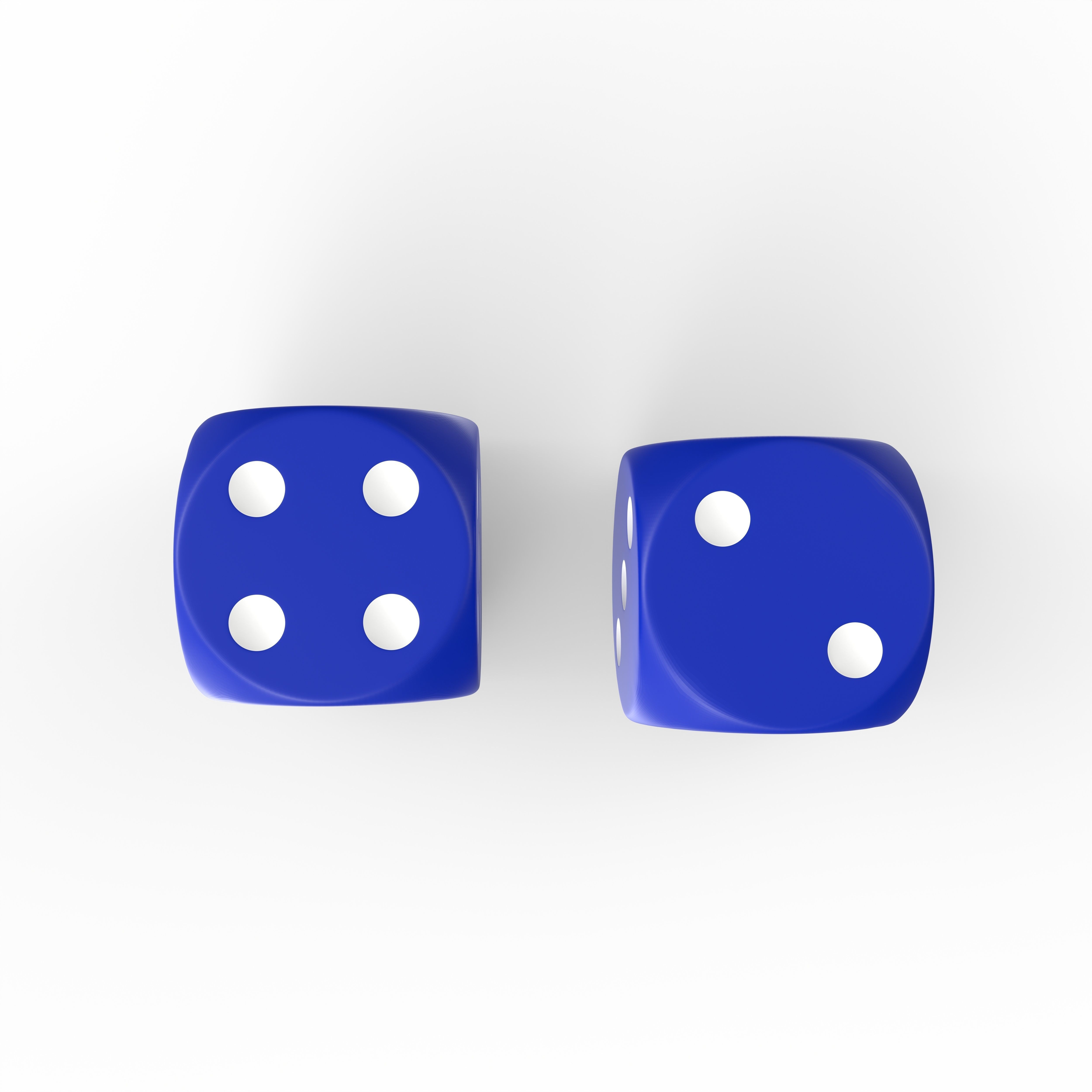 Dice X two 3D model_12