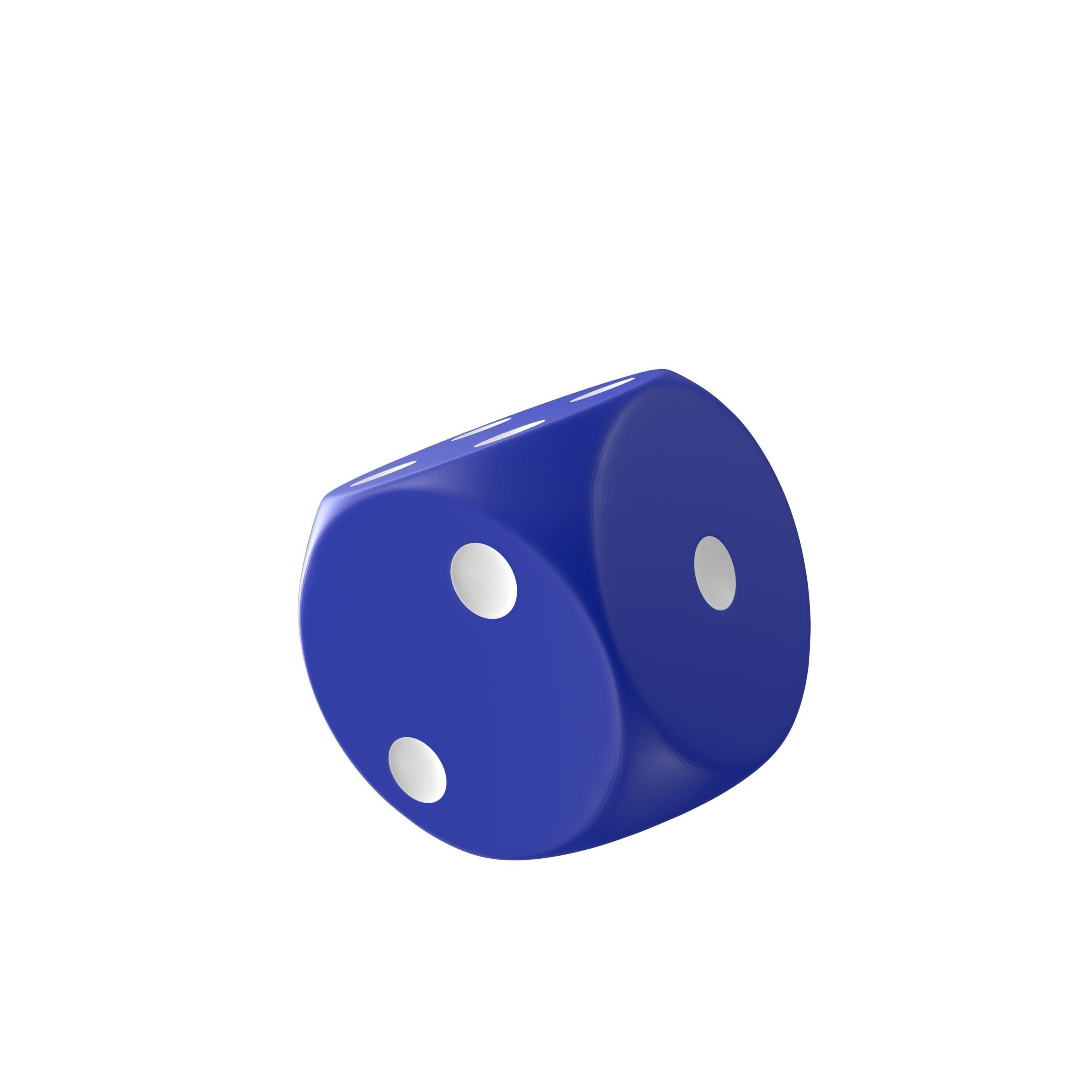 Dice X two 3D model_6