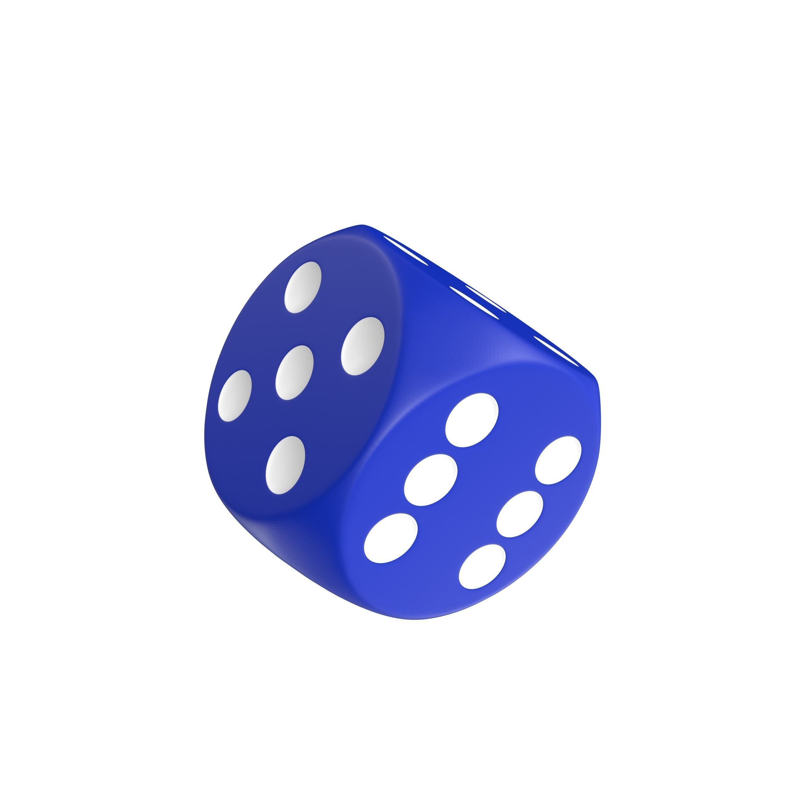 Dice X two 3D model_8