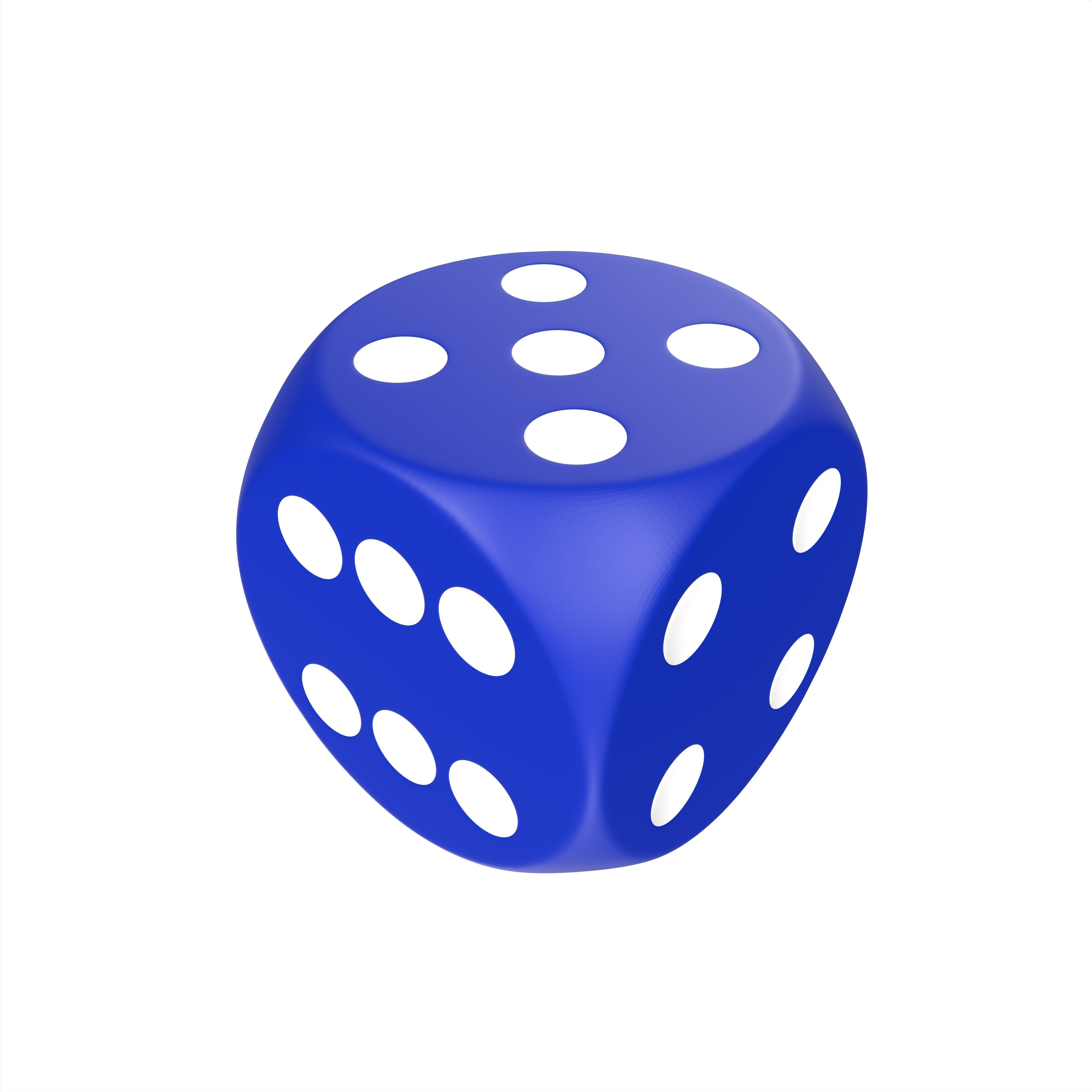 Dice X two 3D model_11