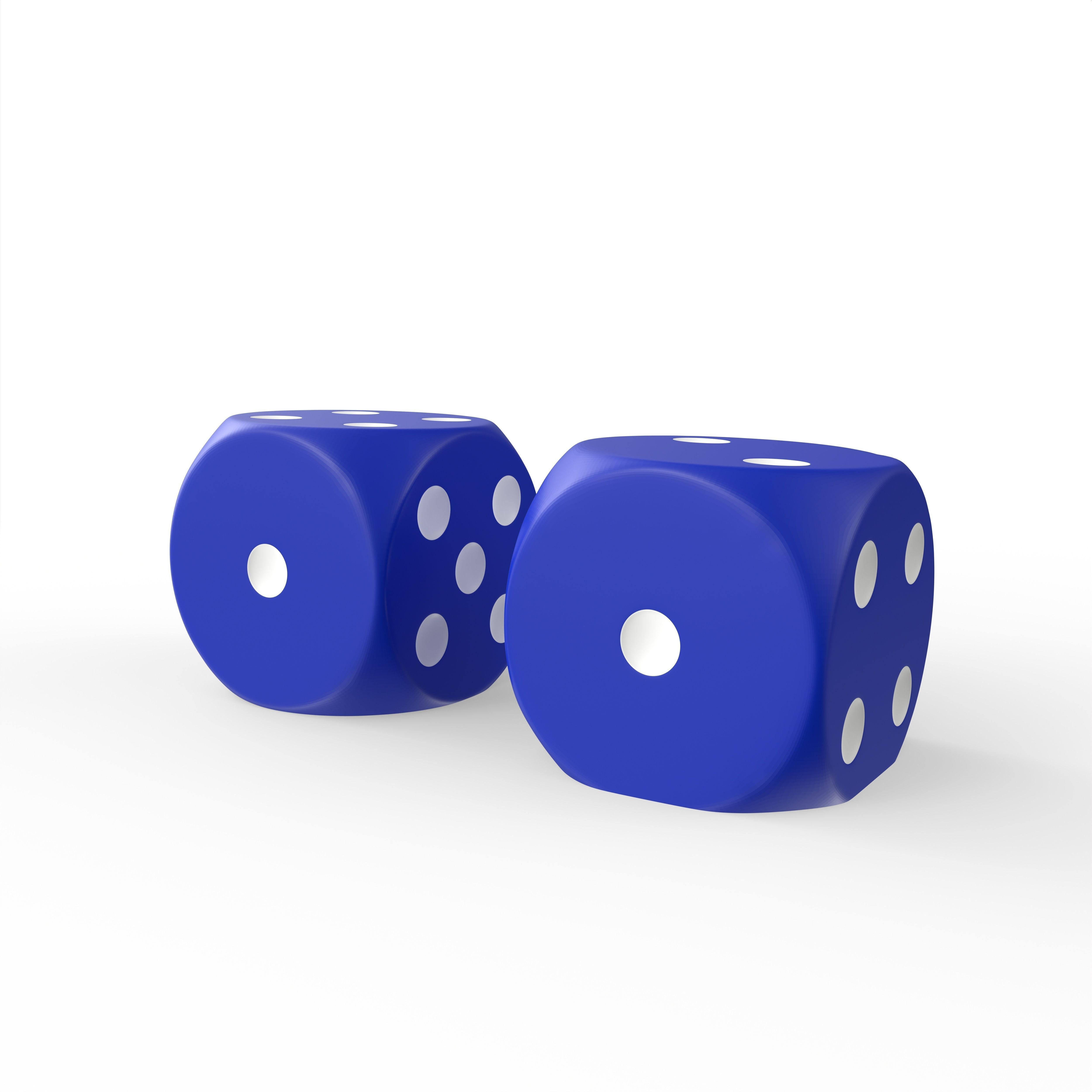 Dice X two 3D model_9