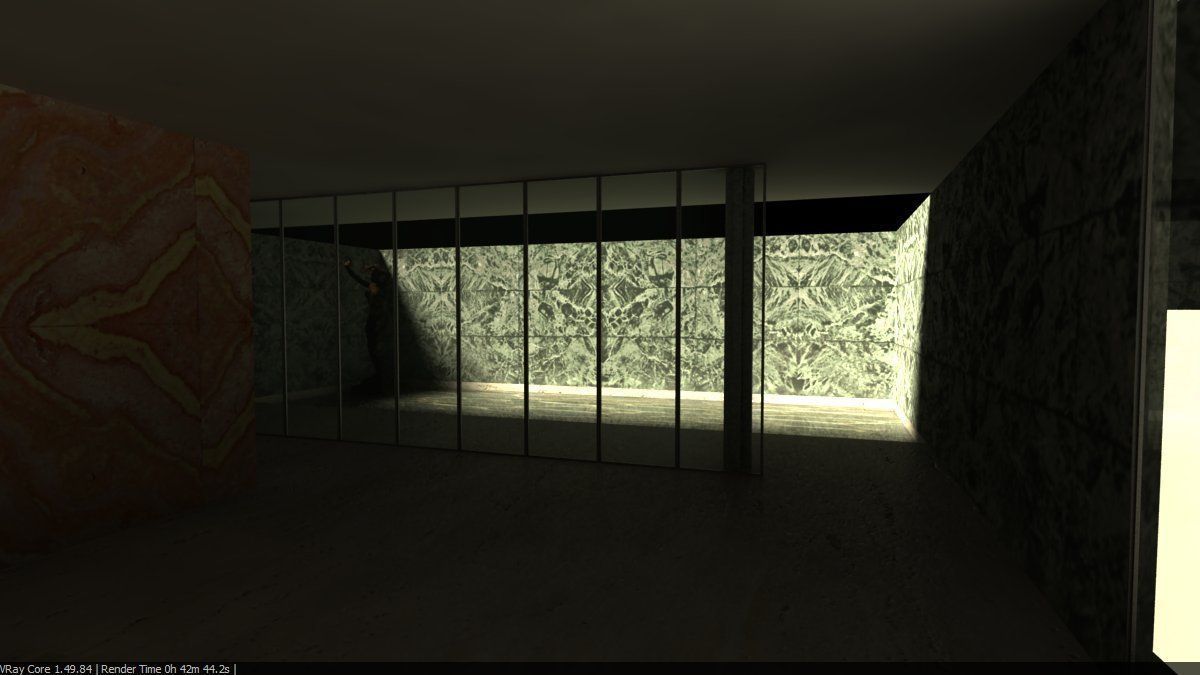Barcelona Pavillion by Mies van der Rohe 3D model_8