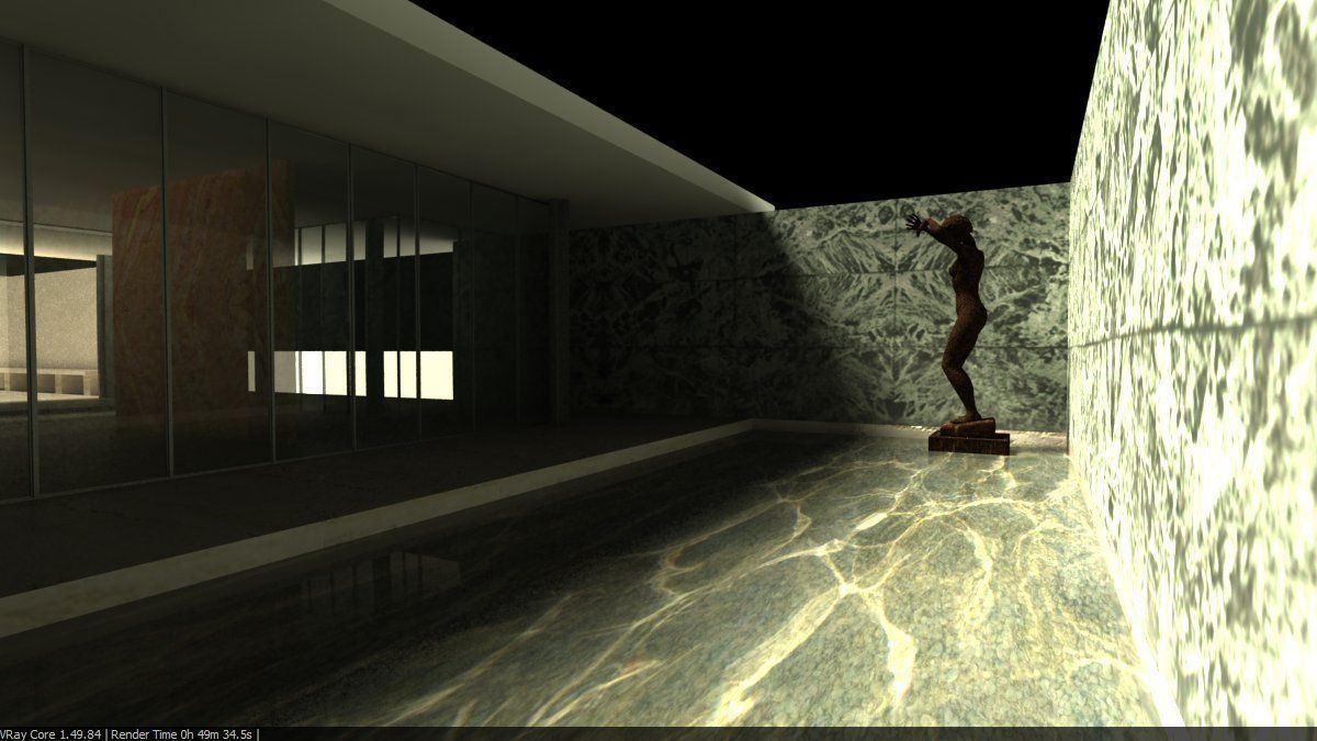 Barcelona Pavillion by Mies van der Rohe 3D model_7