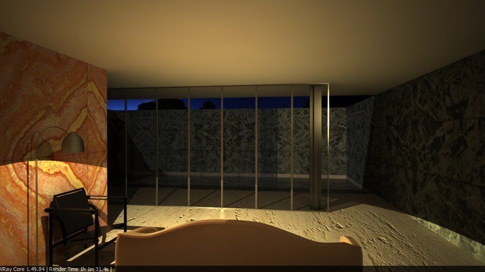 Barcelona Pavillion by Mies van der Rohe 3D model_9