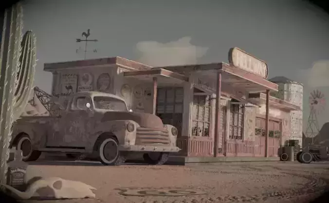 1950s pickup 3D model