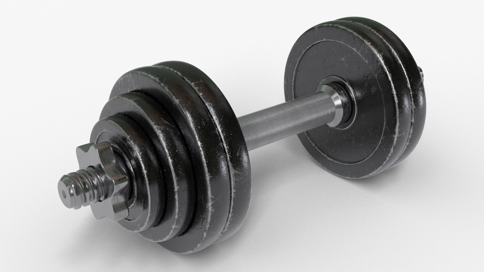Dumbbell Adjustable 3D model_1