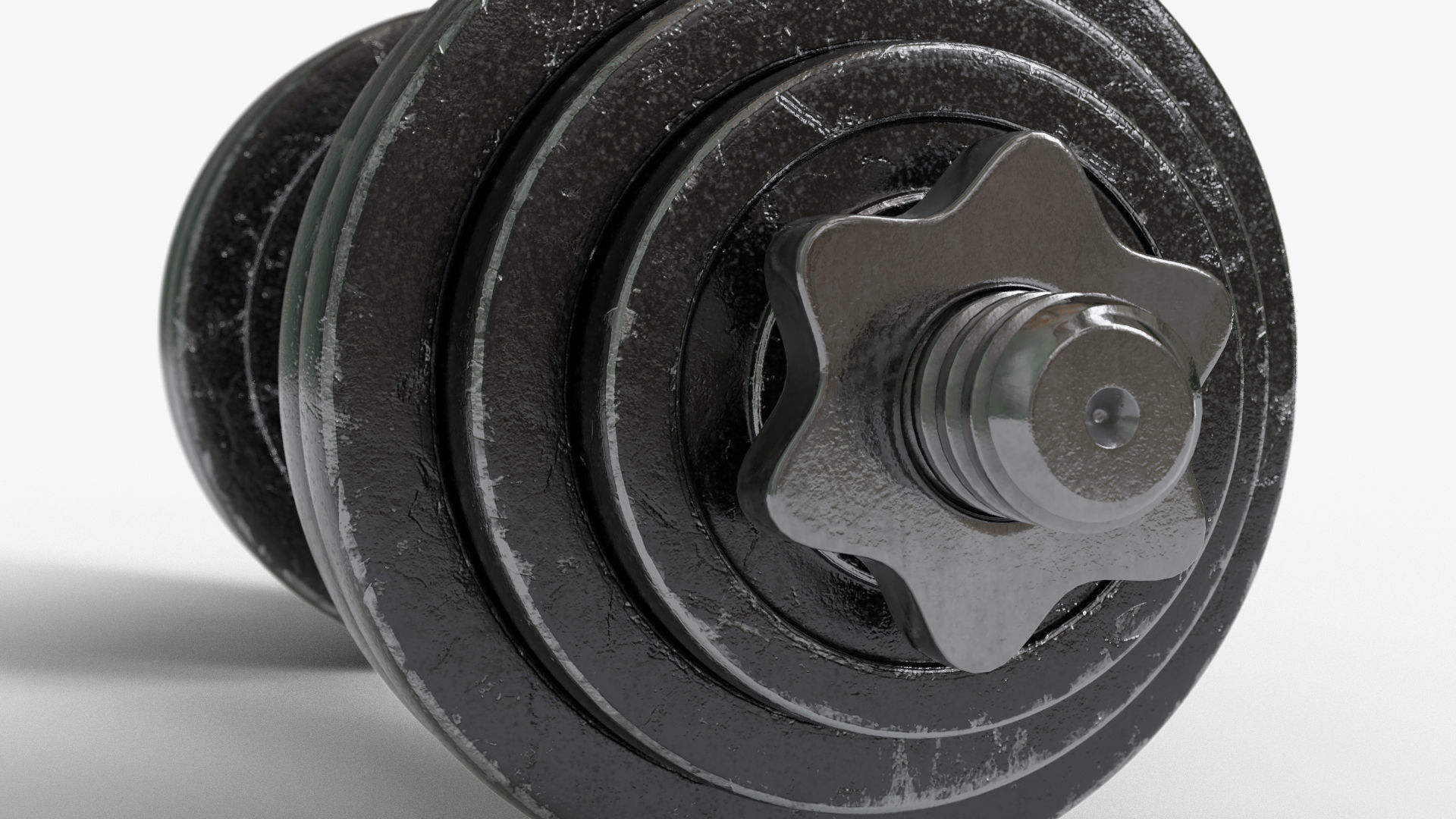 Dumbbell Adjustable 3D model_2