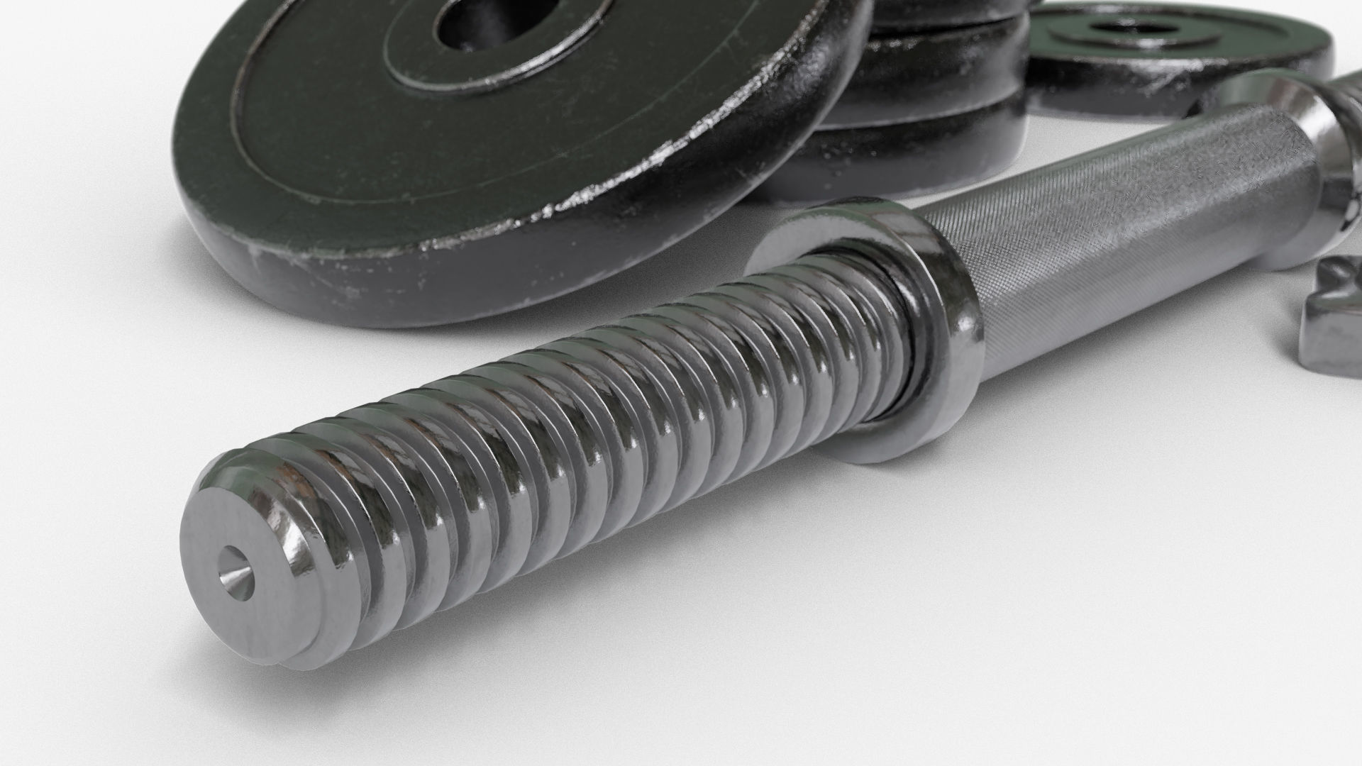 Dumbbell Adjustable 3D model_8