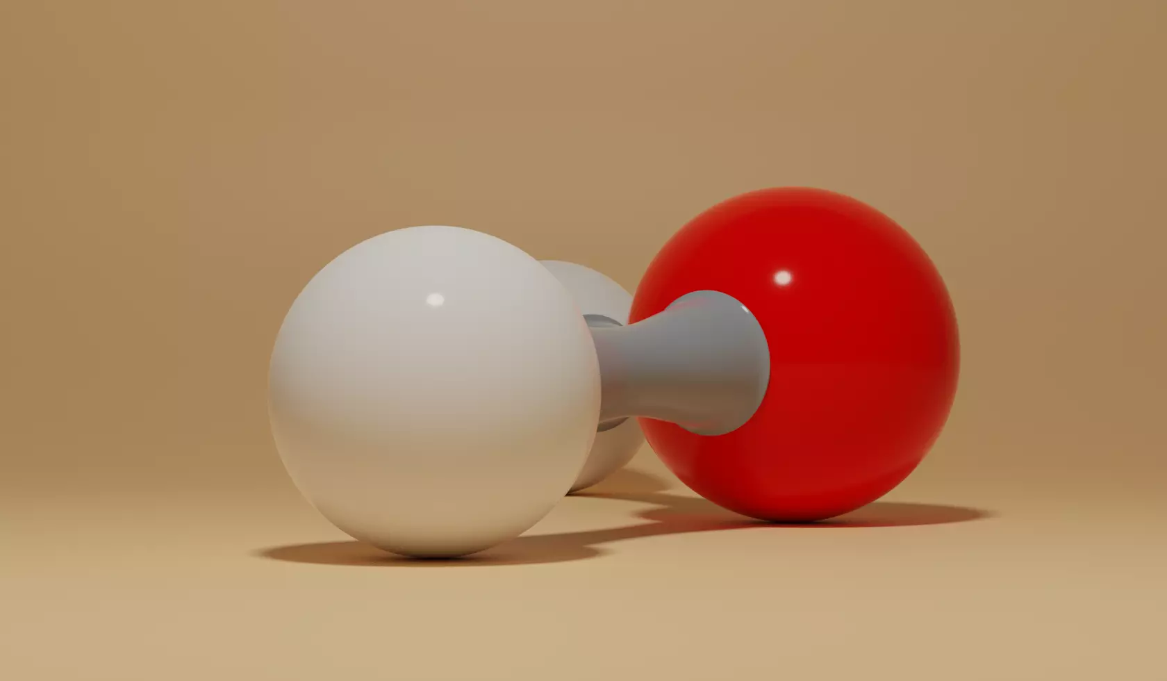 Water Molecular H2O Low-poly 3D model