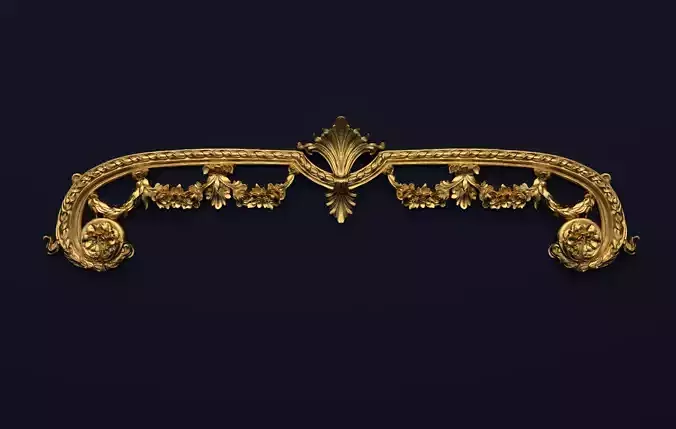 Classic decor ornament v-3D model 59 3D model