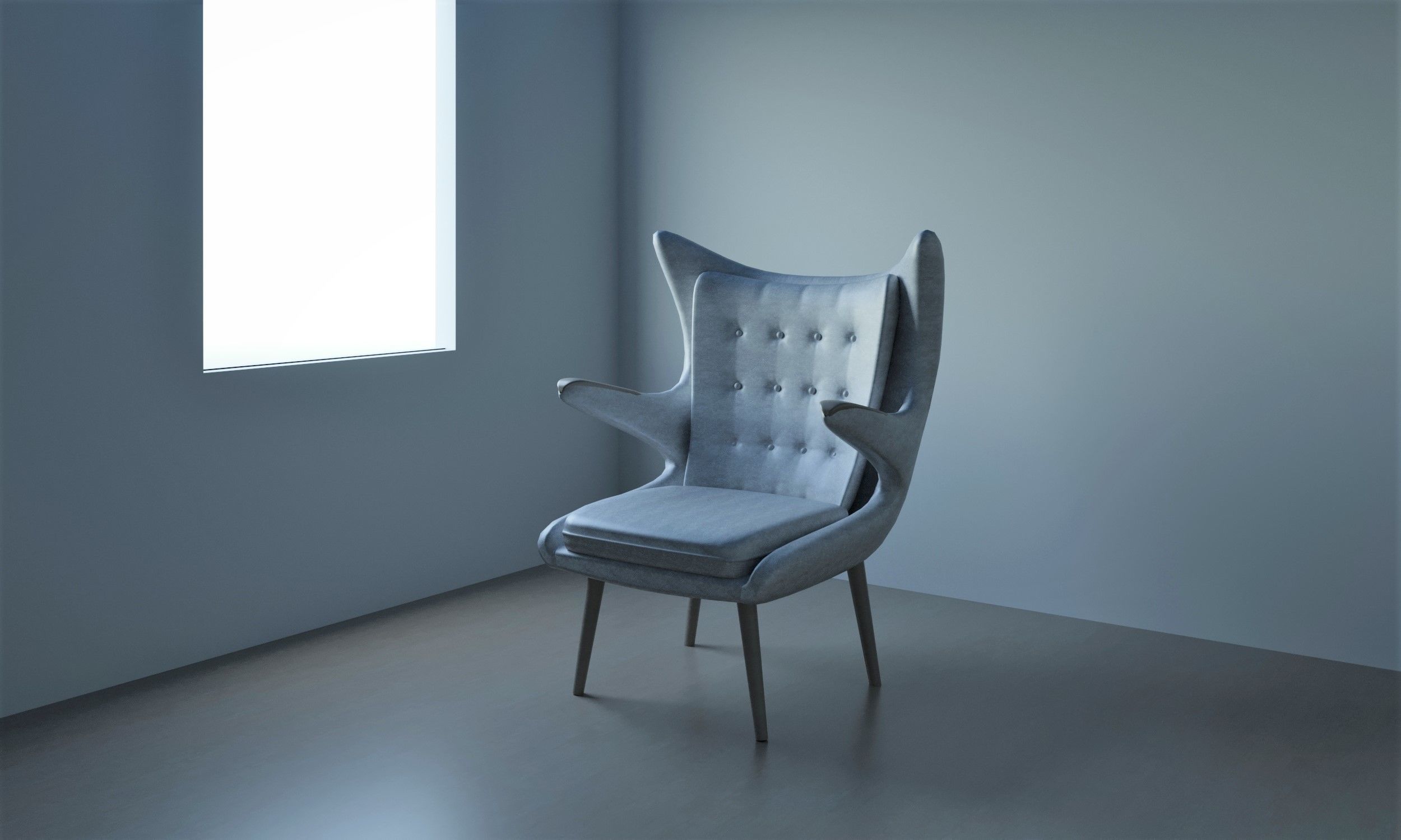 Arm chair 3D model_1