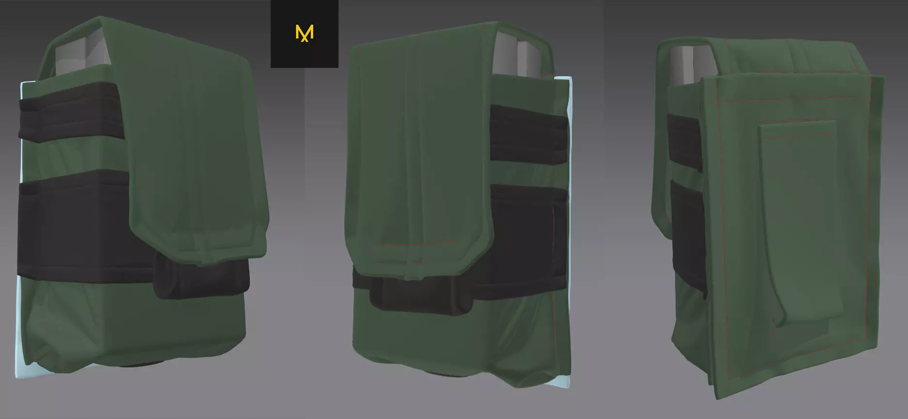Military pouch marvelous file Free 3D model_0