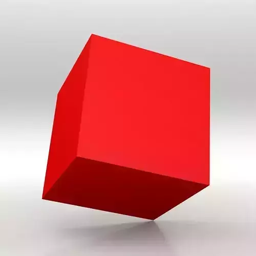 The Red Cube 3D model
