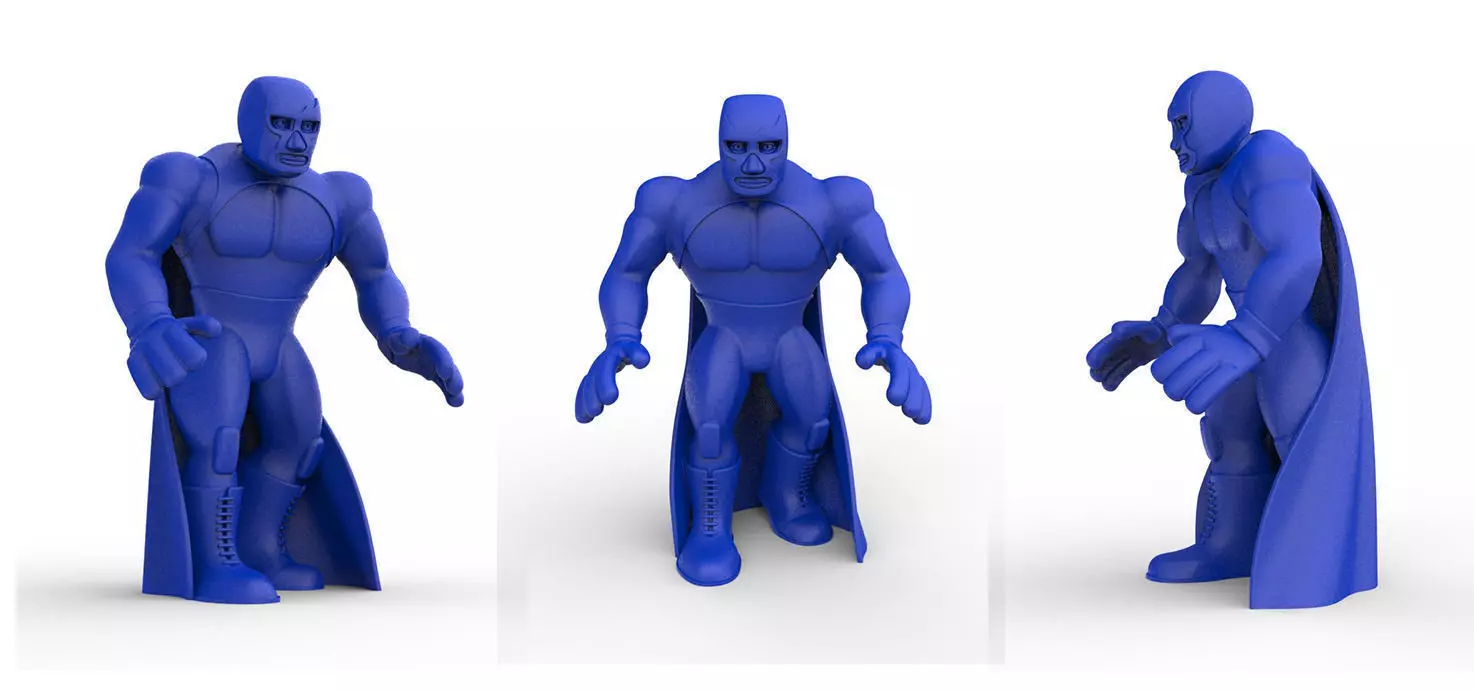 Mexican Wrestler Blue Demon 3D print model
