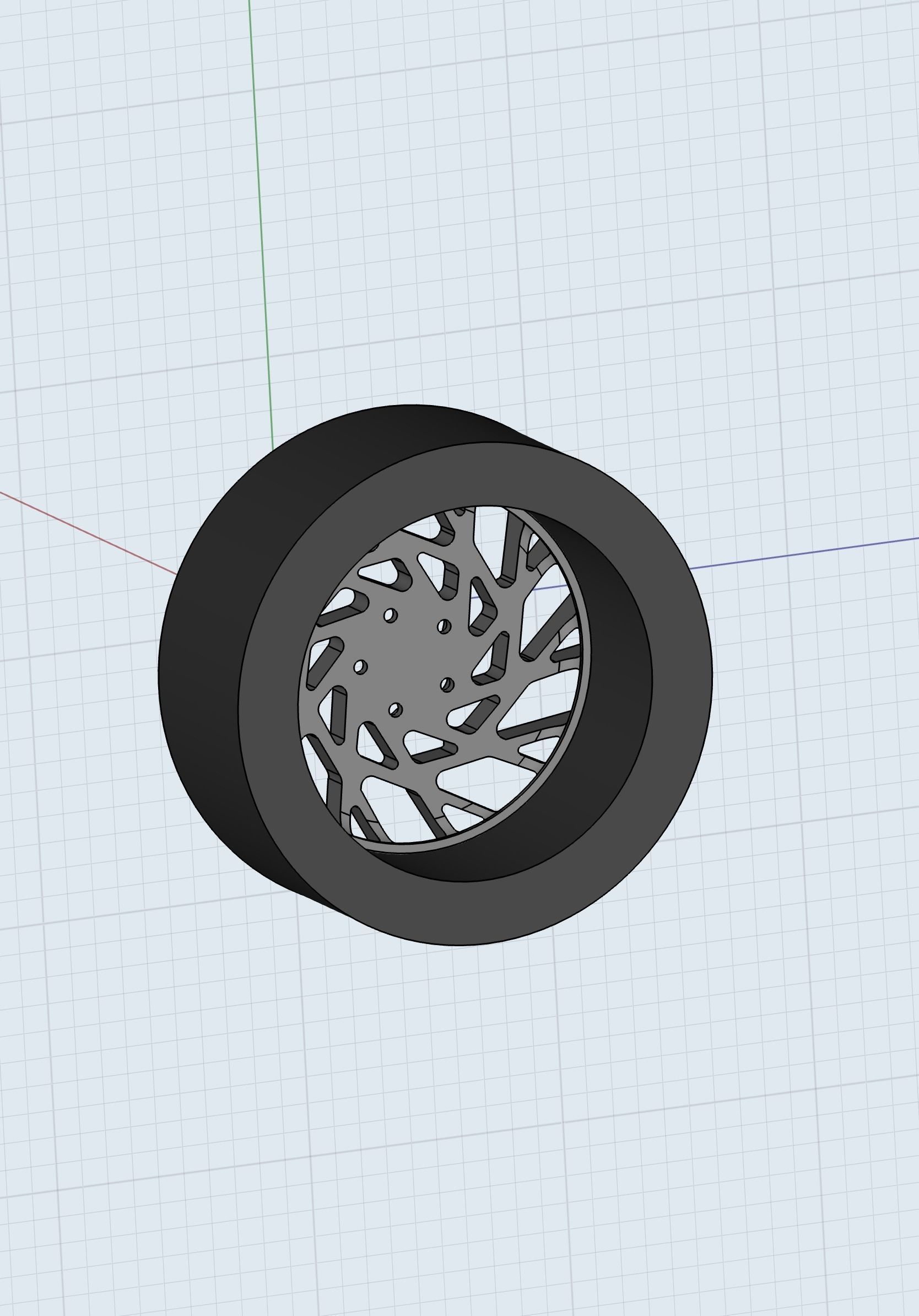 Z forged wheel for miniatures cars models 3D print model_3